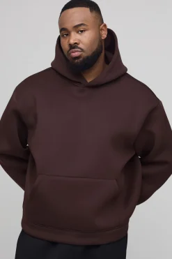 Sweat À Casynthétiqueche Grande Taille Coupe Boxy En Néoprène Contrecollé
