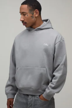 Sweat À Casynthétiqueche Homme Ample Broderie Florale