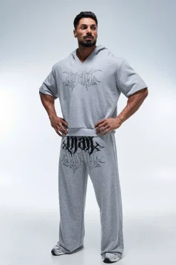boohooMAN Sweat À Casynthétiqueche Homme Actif Coupe Boxy Manches Courtes Col En V<Homme/Femme Tout Afficher Activewear|Athleisure