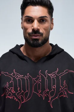 boohooMAN Sweat À Casynthétiqueche Homme Col V Coupe Boxy Active<Homme/Femme Tout Afficher Activewear|Survêtements