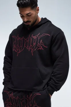 boohooMAN Sweat À Casynthétiqueche Homme Col V Coupe Boxy Active<Homme/Femme Tout Afficher Activewear|Survêtements