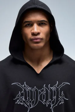 boohooMAN Sweat À Casynthétiqueche Homme Actif Coupe Ample Manches Courtes Col En V<Homme/Femme Tout Afficher Activewear|Athleisure
