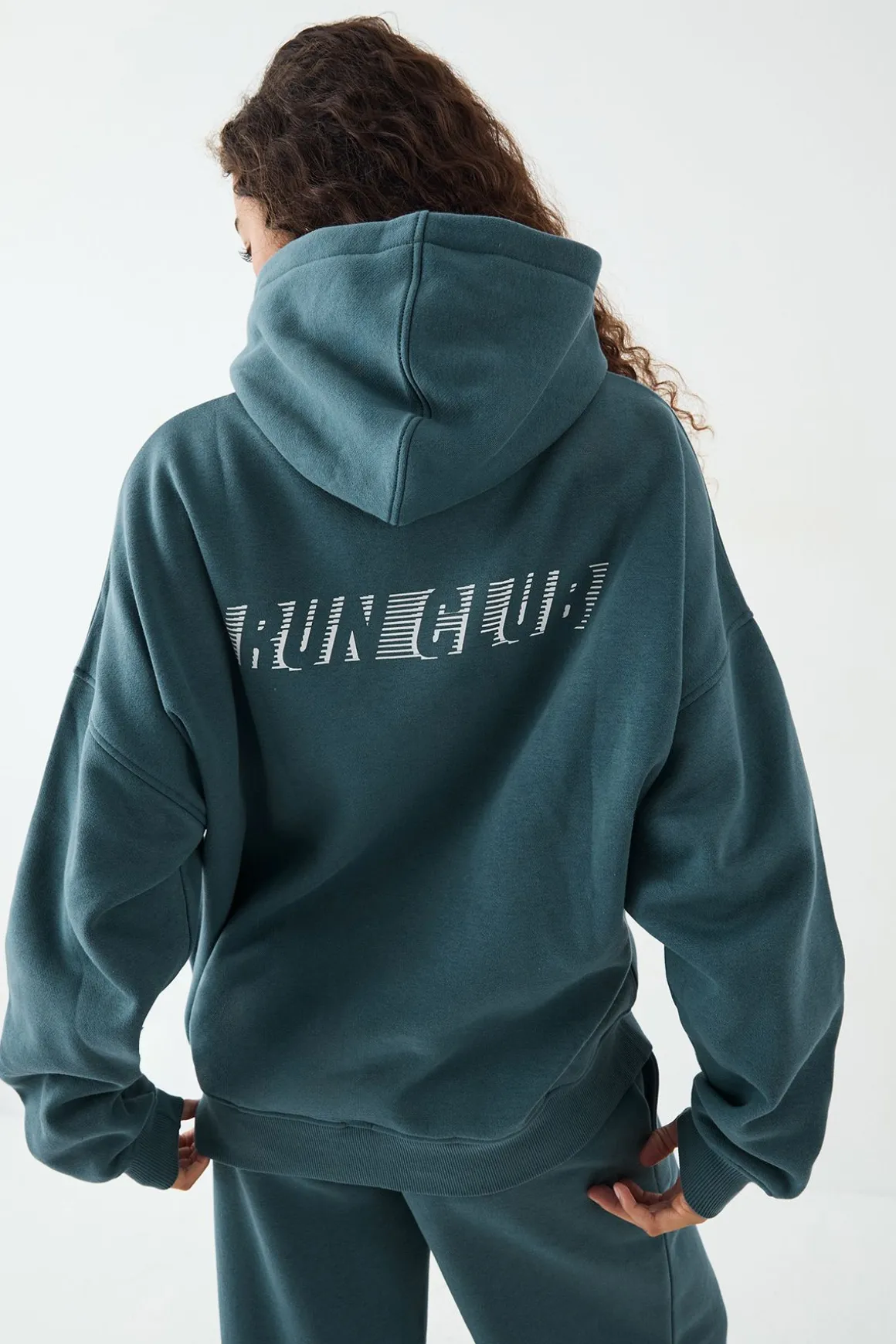 Sweat à Casynthétiqueche Imprimé Oversize DSGN Studio Run Club