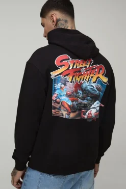 Sweat À Casynthétiqueche Imprimé Sous Licence Street Fighter Oversize Tall