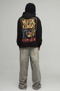 Sweat À Casynthétiqueche Imprimé Mortal Kombat Sous Licence Coupe Oversize Tall