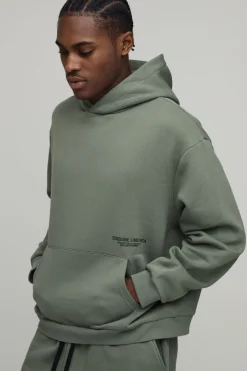 boohooMAN Sweat à Casynthétiqueche Imprimé Oversize Boxy<Homme Tout Afficher|Sweats À Capuche Grande Taille