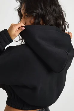 boohoo Sweat à casynthétiqueche longueur raccourcie<Femme Sweats À Capuche Et Sweats|Sweats À Capuche Et Sweatshirts