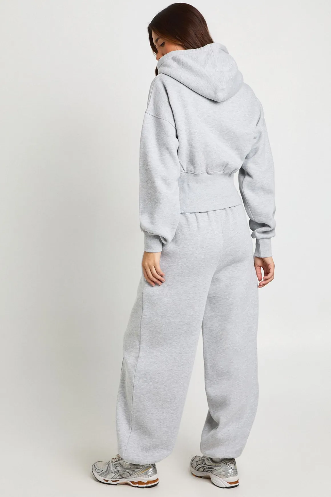 Sweat à Casynthétiqueche Manches Ballon Double Zip avec Cordon Contrastant