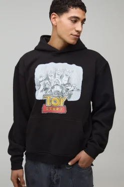 boohooMAN Sweat à Casynthétiqueche Oversize Boxy Disney Toy Story sous Licence Imprimé<Homme Sweats À Capuche Et Sweatshirts|Sweats À Capuche Et Sweats