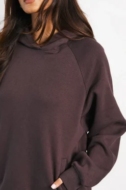 Sweat À Casynthétiqueche Oversize Avec Coutures Raglan