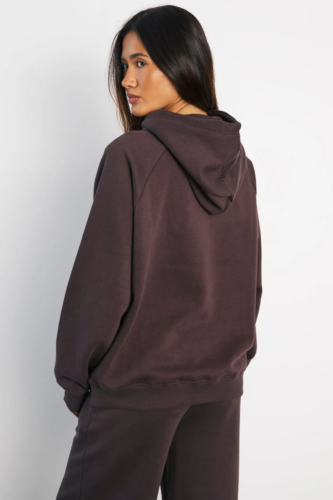 Sweat À Casynthétiqueche Oversize Avec Coutures Raglan