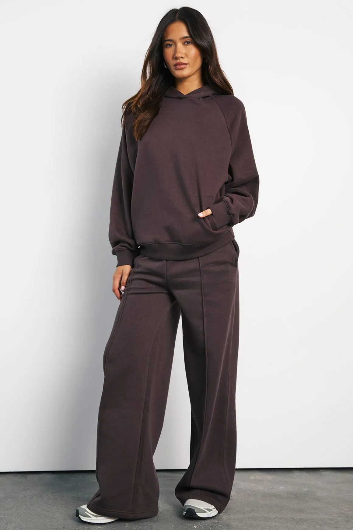 Sweat À Casynthétiqueche Oversize Avec Coutures Raglan