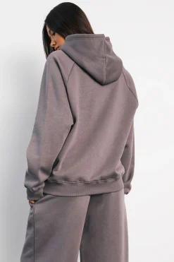 Sweat À Casynthétiqueche Oversize Avec Coutures Raglan