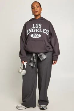 boohoo Sweat à Casynthétiqueche Oversize Plus Los Angeles<Femme Sweats À Capuche Et Sweats|Sweats À Capuche Et Sweatshirts