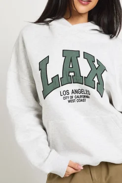 Sweat À Casynthétiqueche Oversized Avec Appliqué Lax