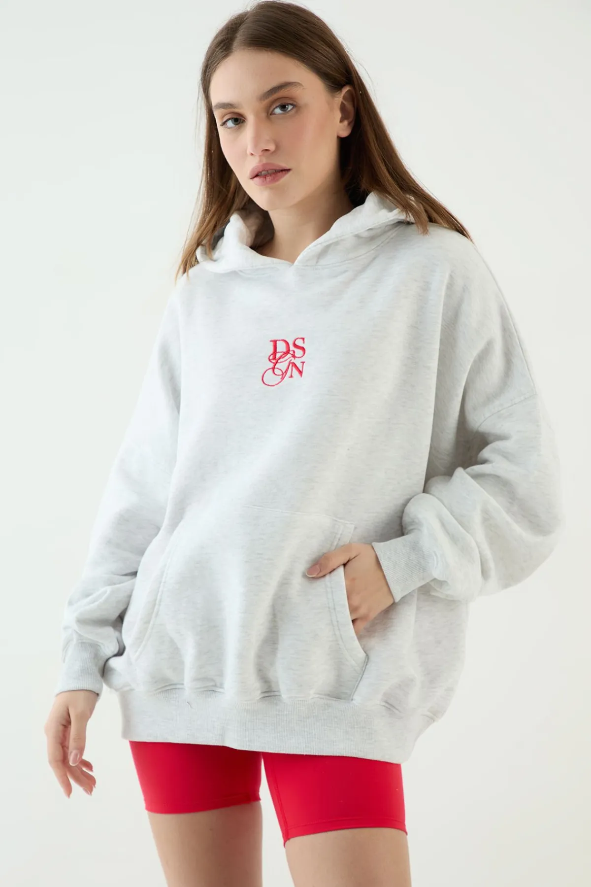 DSGN Studio Sweat À Casynthétiqueche Oversize<Femme Sweats À Capuche Et Sweats|Dsgn Studio