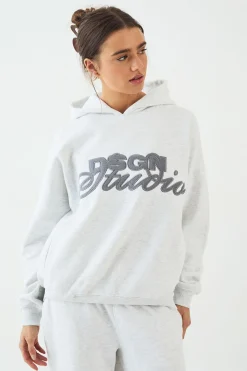 DSGN Studio Sweat à Casynthétiqueche Oversize avec Appliqué en Tissu Éponge<Femme Sweats À Capuche Et Sweats|Dsgn Studio