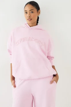 Sweat à Casynthétiqueche Oversize DSGN Studio avec Appliqué en Tissu Assorti