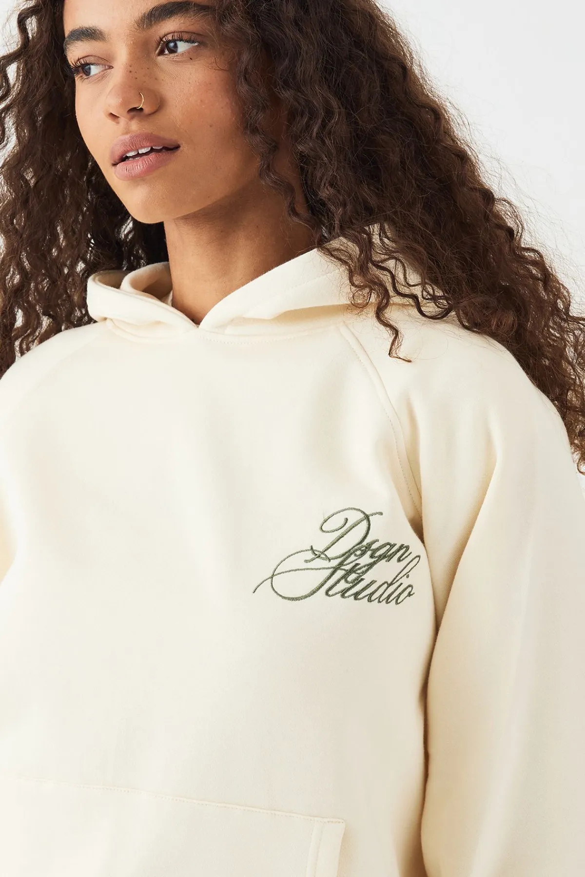 DSGN Studio Sweat à Casynthétiqueche Oversized Script<Femme Sweats À Capuche Et Sweatshirts|Dsgn Studio