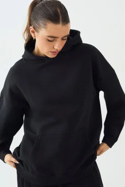 DSGN Studio Sweat à Casynthétiqueche Oversize avec Slogan en Relief<Femme Sweats À Capuche Et Sweats|Dsgn Studio