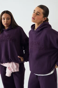 Sweat à Casynthétiqueche Oversize DSGN Studio avec Appliqué Éponge