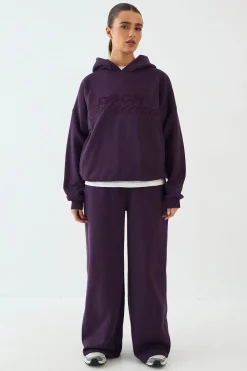 Sweat à Casynthétiqueche Oversize DSGN Studio avec Appliqué Éponge