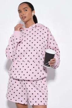 Sweat À Casynthétiqueche Oversize À Pois