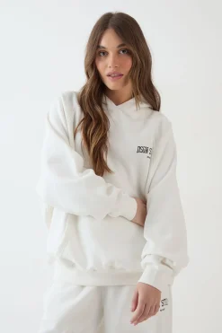 Sweat à Casynthétiqueche Oversize DSGN Studio avec Appliqué Universitaire