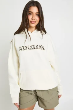 Sweat À Casynthétiqueche Oversize Avec Appliqué Léopard