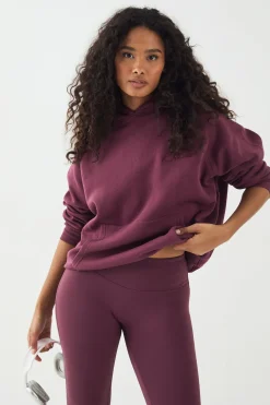 DSGN Studio Sweat à Casynthétiqueche Oversize Contrast Script<Femme Sweats À Capuche Et Sweats|Dsgn Studio