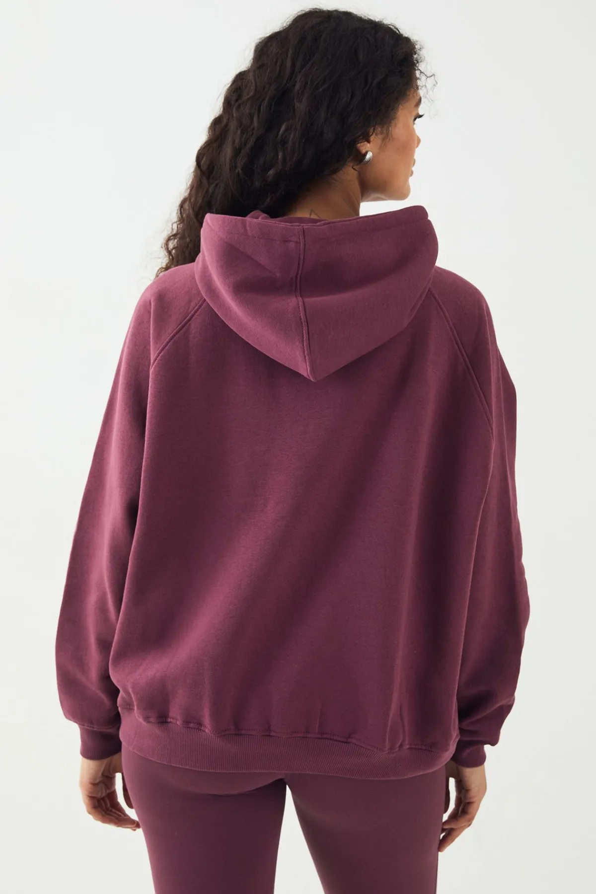 DSGN Studio Sweat à Casynthétiqueche Oversize Contrast Script<Femme Sweats À Capuche Et Sweats|Dsgn Studio