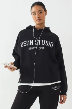 Sweat à Casynthétiqueche Oversize avec Applique DSGN Studio