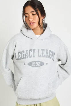 Sweat À Casynthétiqueche Oversize Imprimé Graphique Effet Vieilli