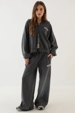DSGN Studio Sweat À Casynthétiqueche Oversize Zippé Imprimé Collegiate<Femme Sweats À Capuche Et Sweats|Dsgn Studio