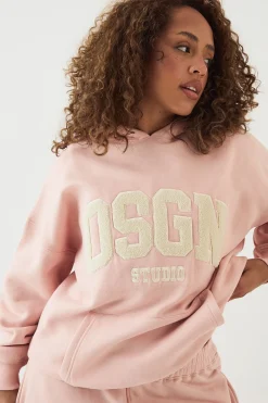 DSGN Studio Sweat à Casynthétiqueche Oversize avec Appliqué Éponge<Femme Sweats À Capuche Et Sweatshirts|Dsgn Studio