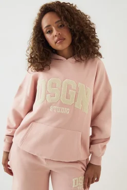DSGN Studio Sweat à Casynthétiqueche Oversize avec Appliqué Éponge<Femme Sweats À Capuche Et Sweatshirts|Dsgn Studio