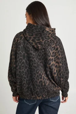 Sweat À Casynthétiqueche Oversize Imprimé Léopard