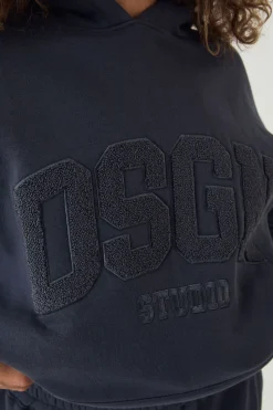 Sweat À Casynthétiqueche Oversize Dsgn Studio Avec Appliqué En Tissu Éponge