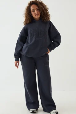 Sweat À Casynthétiqueche Oversize Dsgn Studio Avec Appliqué En Tissu Éponge