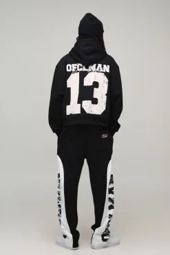 Sweat à Casynthétiqueche Oversize Boxy 13 Délavé Imprimé
