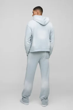 Sweat à Casynthétiqueche Oversize Boxy Officiel Délavé avec Poche