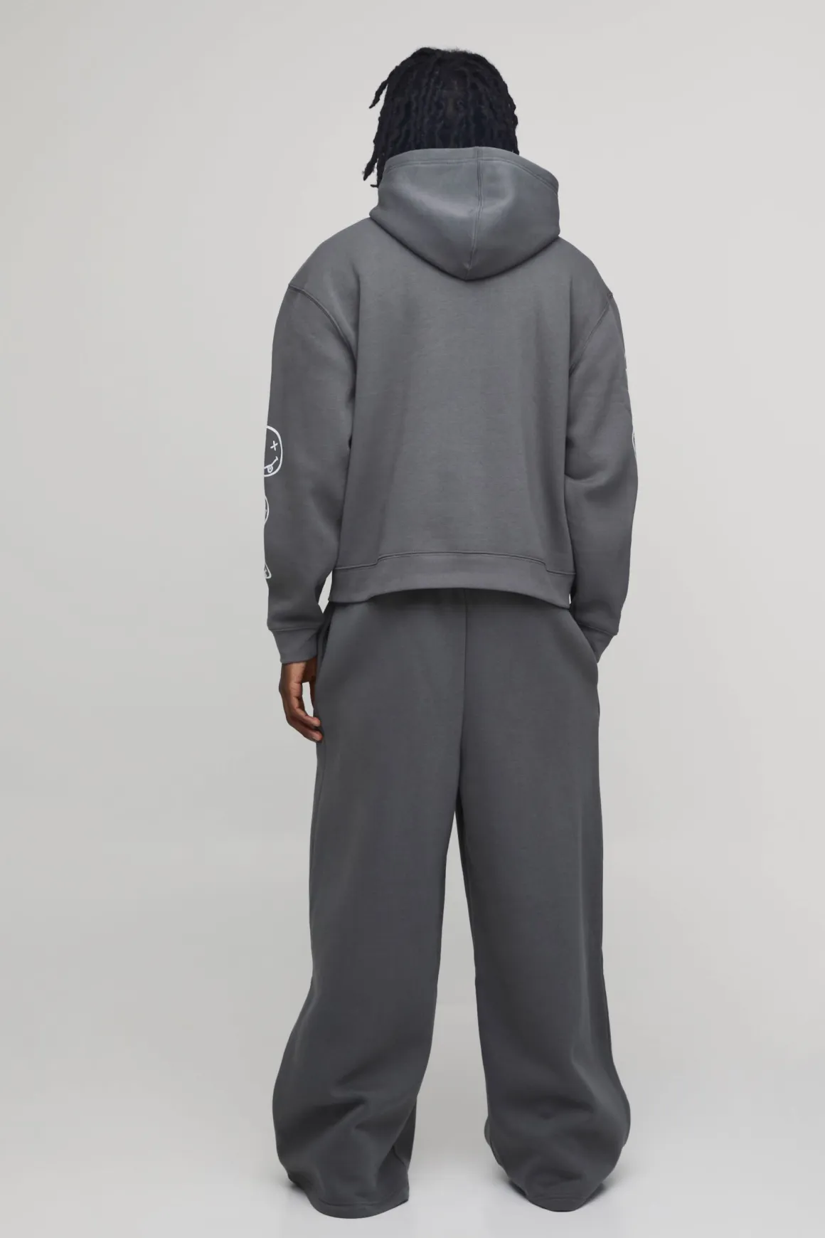 Sweat À Casynthétiqueche Oversize Imprimé Visage Nirvana Sous Licence