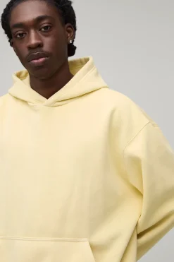 boohooMAN Sweat À Casynthétiqueche Oversize Délavé À Enfiler<Homme Sweats À Capuche Et Sweatshirts|Sweats À Capuche Et Sweats