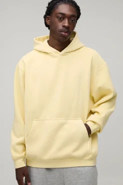 boohooMAN Sweat À Casynthétiqueche Oversize Délavé À Enfiler<Homme Sweats À Capuche Et Sweatshirts|Sweats À Capuche Et Sweats