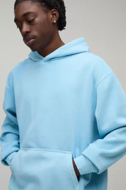 boohooMAN Sweat À Casynthétiqueche Oversize Délavé À Enfiler<Homme Sweats À Capuche Et Sweatshirts|Sweats À Capuche Et Sweats