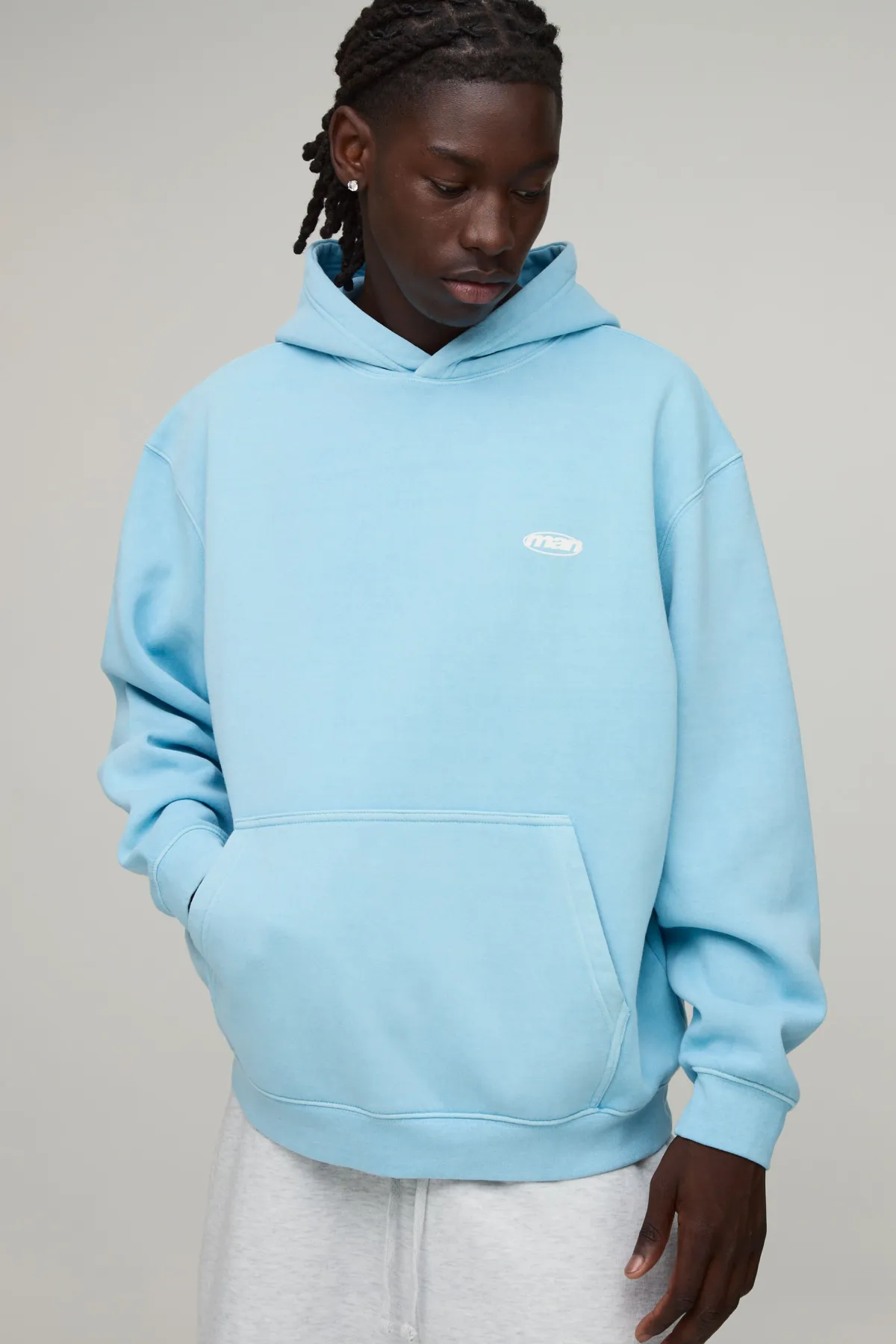 boohooMAN Sweat À Casynthétiqueche Oversize Homme Lavé Sport À Enfiler<Homme Sweats À Capuche Et Sweatshirts|Sweats À Capuche Et Sweats