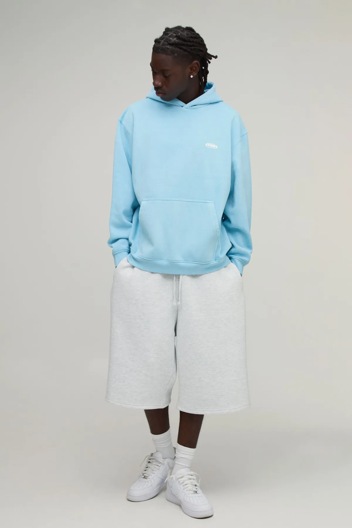 boohooMAN Sweat À Casynthétiqueche Oversize Homme Lavé Sport À Enfiler<Homme Sweats À Capuche Et Sweatshirts|Sweats À Capuche Et Sweats