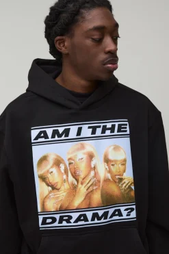 Sweat à Casynthétiqueche Oversized Cardi B Imprimé License