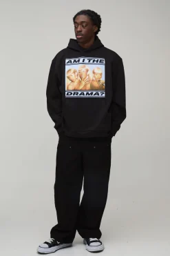 Sweat à Casynthétiqueche Oversized Cardi B Imprimé License