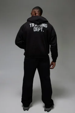 Sweat à Casynthétiqueche Oversize Boxy avec Zip Intégral Training Dept